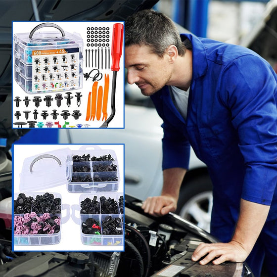 725 pcs Outils de démontage de clips et de supports pour voitures