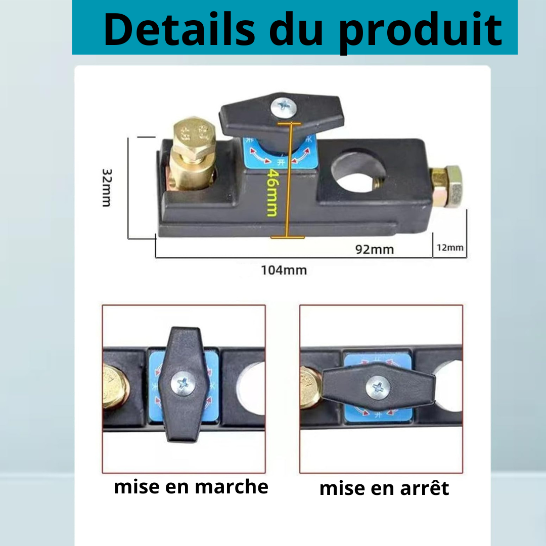 Interrupteur de déconnexion de batterie
