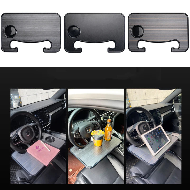 Plateau multifonctionnel pour volant de voiture