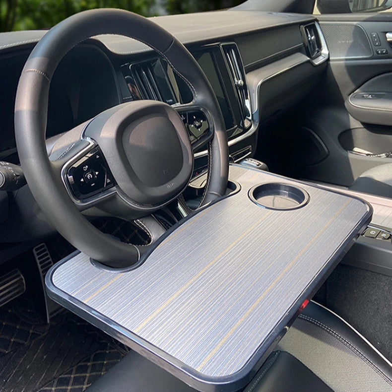 Plateau multifonctionnel pour volant de voiture