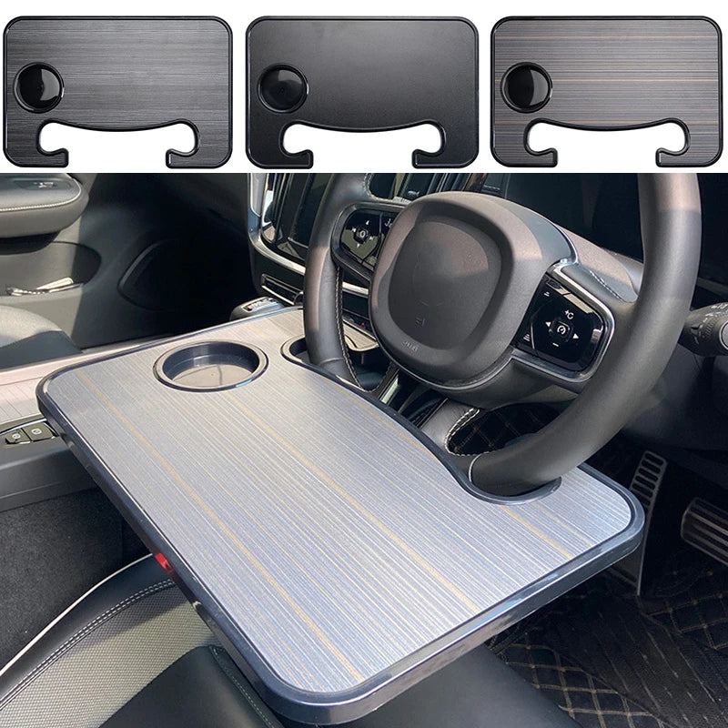Plateau multifonctionnel pour volant de voiture