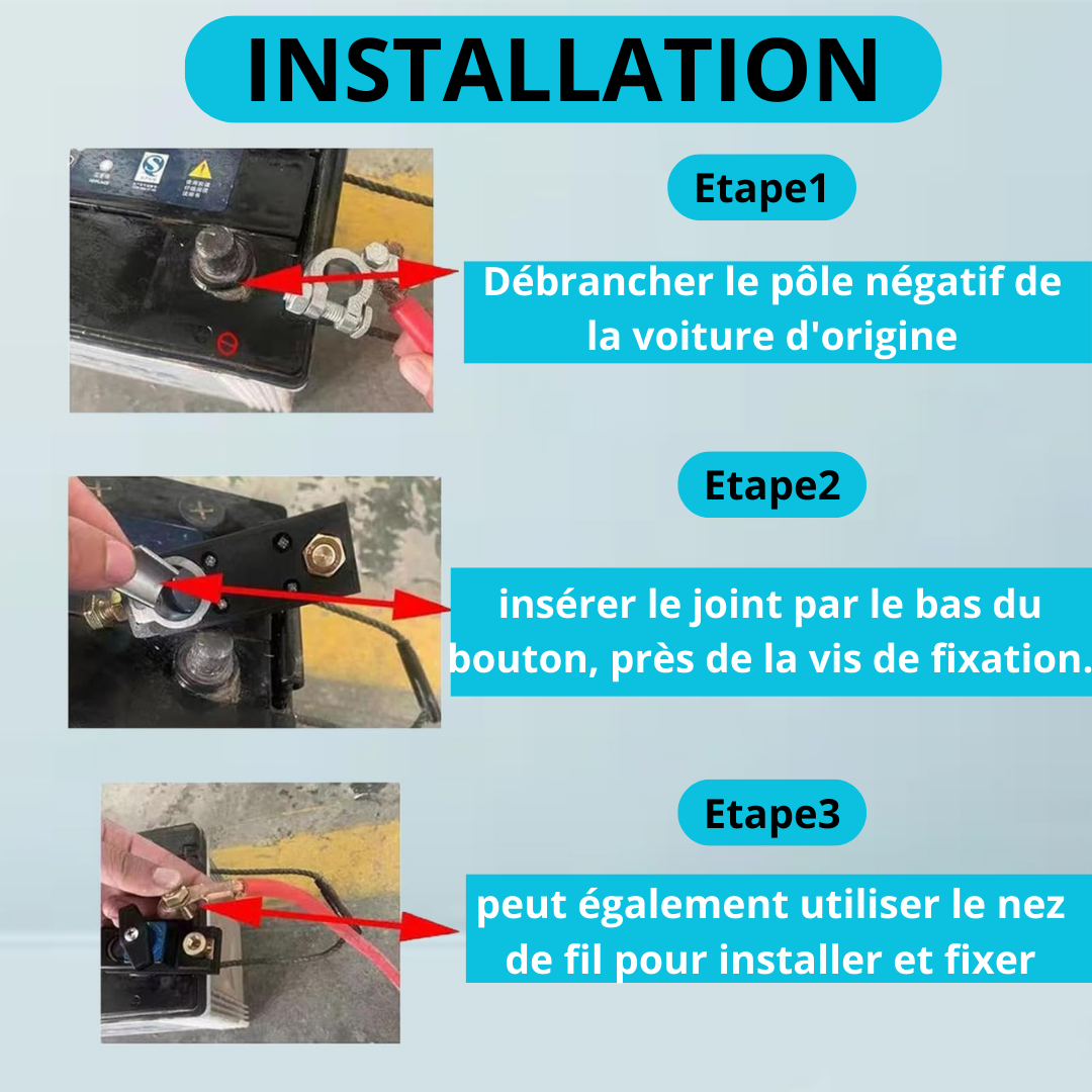 Interrupteur de déconnexion de batterie