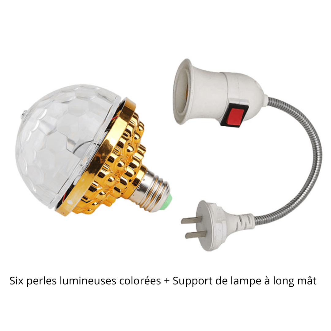 Boule magique rotative, lumières d'ambiance LED