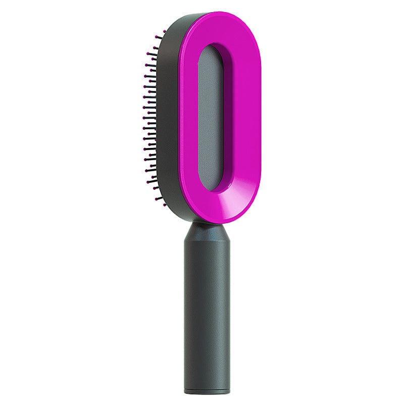 Brosse à cheveux autonettoyante pour femmes Brosse (qualité premium)
