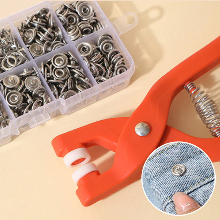 Outils pour boutons à pression (KIT de 100 boutons)