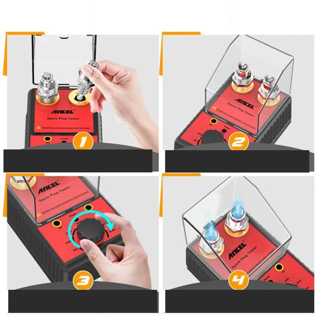 Testeur de bougies d'allumage double pour voiture